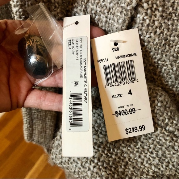 NWT TAHARI CLASSIC WOOL COAT - Picture 12 of 13